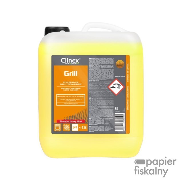 Płyn CLINEX Grill, do mycia grilli i piekarników, 5l