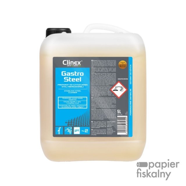 Preparat CLINEX Gastro Steel, do czyszczenia stali nierdzewnej, 5l