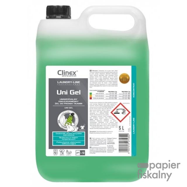 Żel do prania tkanin CLINEX Uni Gel, 5l