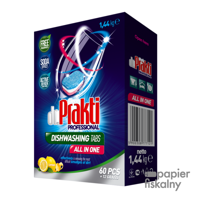 Clovin tabletki do zmywarki professional DR PRAKTI 90szt