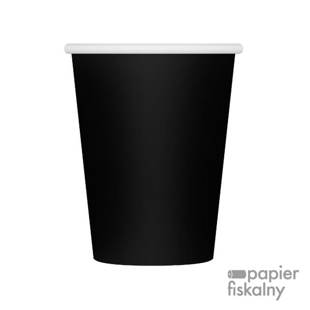 Kubek papierowy czarny 250 ml, śr. 80 mm 50 szt.
