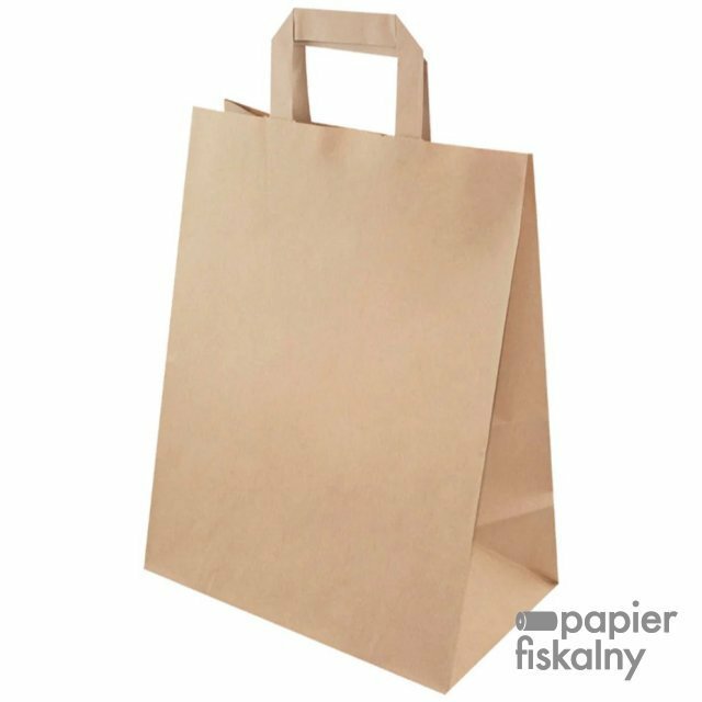 Torba Papierowa Kraft Ucho Płaskie 18cm x 8cm x 22cm