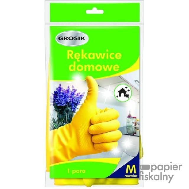 GR rękawiczki domowe rozmiar S żółte 1 para