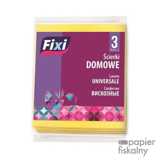 ŚCIERKI UNIWERSALNE DOMOWE FIXI, 3 SZT. Żółte