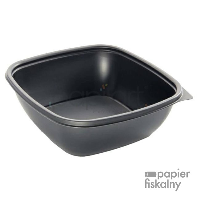 Pojemnik czarny 500 ml kwadrat  HOT76116B300 16x16 50 szt.