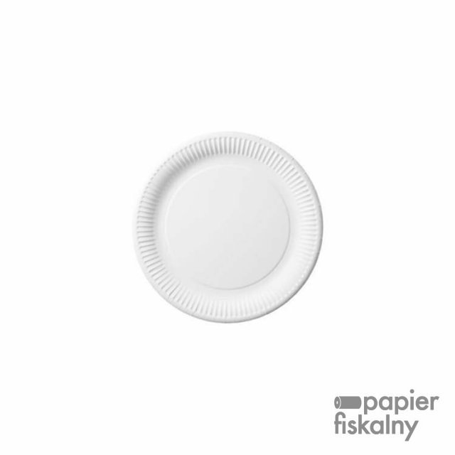 Talerz papierowy 15cm 100 szt. biały