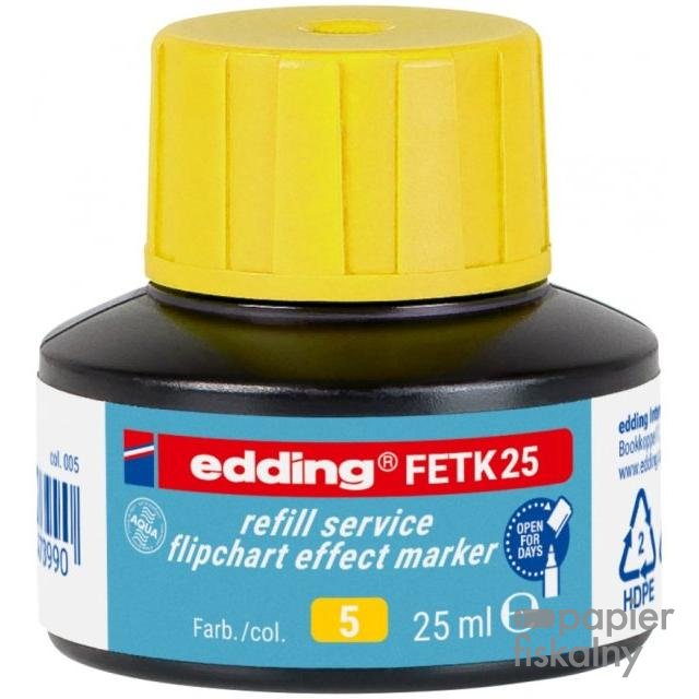 Tusz do uzupełniania markerów do flipchartów e-FETK 25 EDDING, żółty