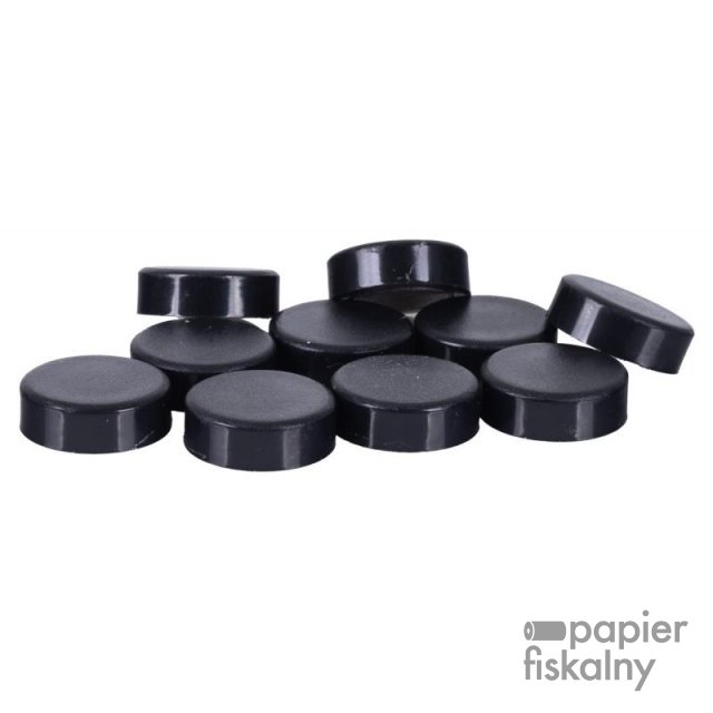 Magnesy do tablic Q-CONNECT, okrągłe, 20mm, 10szt, czarne