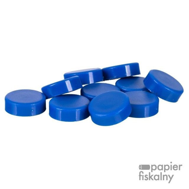 Magnesy do tablic Q-CONNECT, okrągłe, 20mm, 10szt, niebieskie