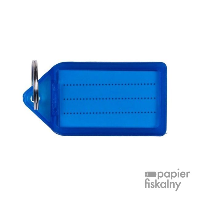 Zawieszki na klucze Q-CONNECT, 55x30mm, 40 szt., niebieskie