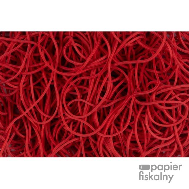 Gumki recepturki OFFICE PRODUCTS, średnica 120mm, 1,5x1,5mm, 60% kauczuku, 250g, zgrzewka, czerwone