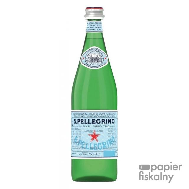 Woda S.PELLEGRINO, delikatny gaz, butelka szklana, 0,75l