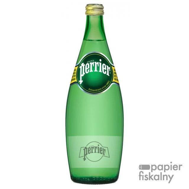 Woda PERRIER, mocny gaz, butelka szklana, 0,75l