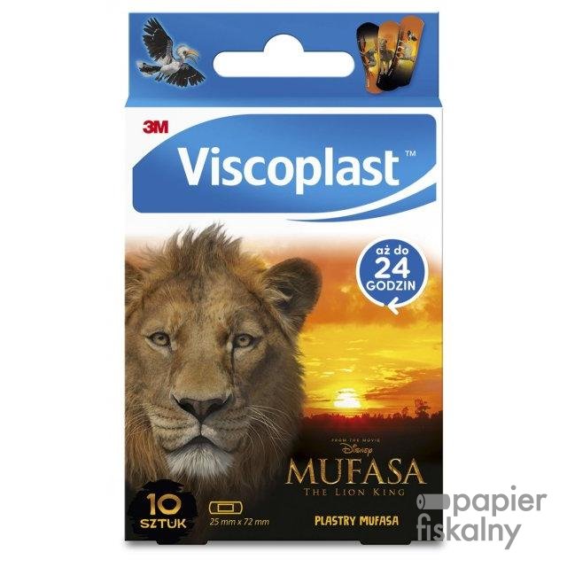 Plastry dziecięce VISCOPLAST-3M, Mufasa Król Lew, 72x25 mm, 10 szt., pudełko