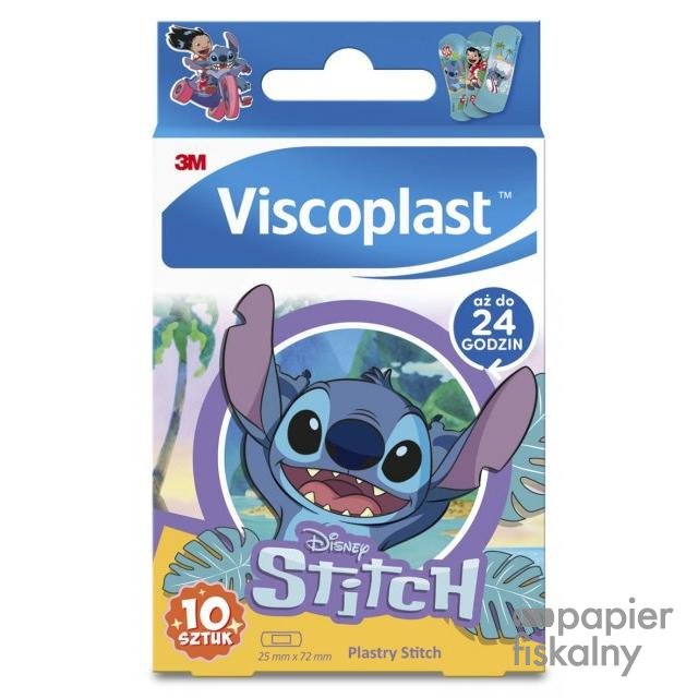 Plastry dziecięce VISCOPLAST-3M, Stitch, 72x25 mm, 10 szt., pudełko