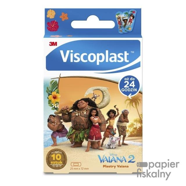 Plastry dziecięce VISCOPLAST-3M, Vaiana, 72x25 mm, 10 szt., pudełko