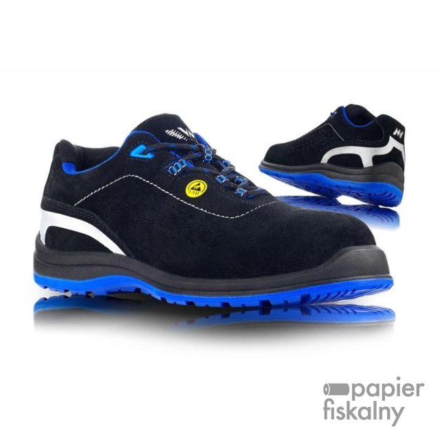 Półbuty ochronne VM FOOTWEAR Rimini 2185-S1P ESD, rozm. 46, czarno-niebieskie