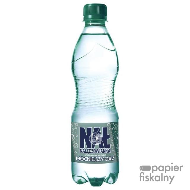 Woda mineralna NAŁĘCZOWIANKA, mocny gaz, 0,5l, kaucja