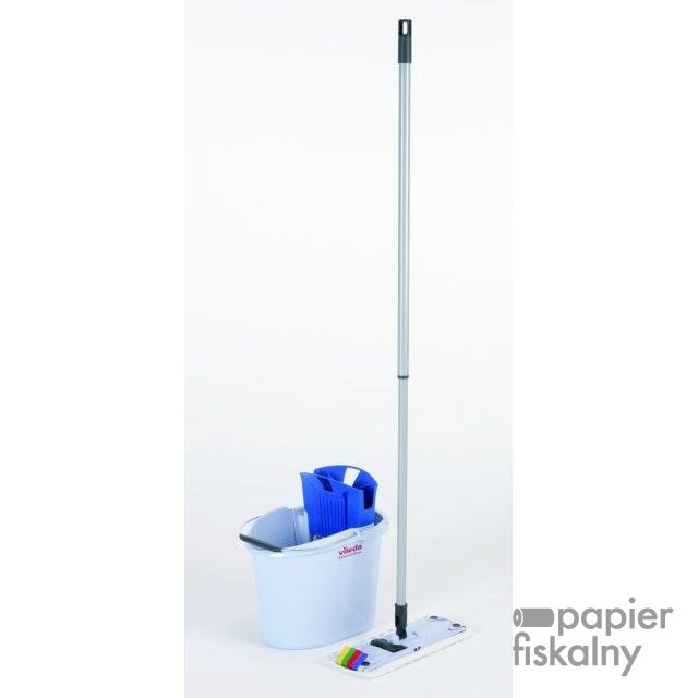 Zestaw VILEDA PROFESSIONAL UltraSpeed Mini, wiadro z wyciskaczem, kij teleskopowy, uchwyt, wkład Microlite