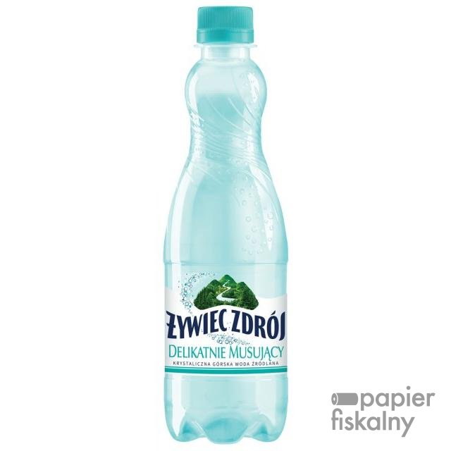 Woda ŻYWIEC ZDRÓJ, delikatnie musująca, 0,5l, kaucja