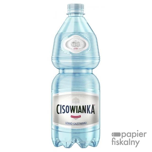 Woda CISOWIANKA, lekko gazowana, butelka plastikowa, 1l, kaucja