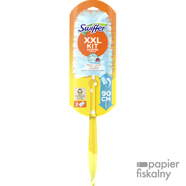 Miotełka do kurzu XXL zestaw rączka teleskopowa + dwie miotełki