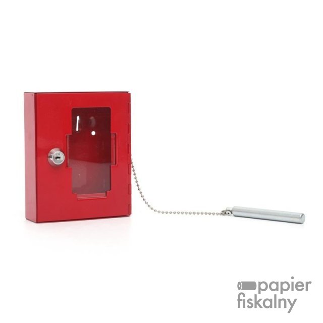 Szafka BHP na klucze ewaukacyjne Q-CONNECT, 120x40x150mm, czerwona