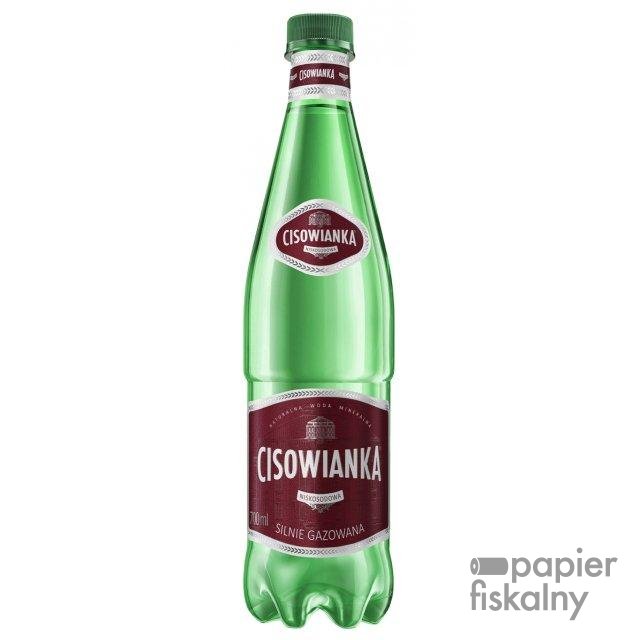 Woda Cisowianka, silnie-gazowana, butelka plastikowa, 0,7l, kaucja