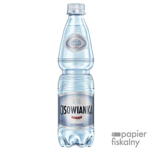 Woda Cisowianka, gazowana, butelka plastikowa, 0,5l, kaucja