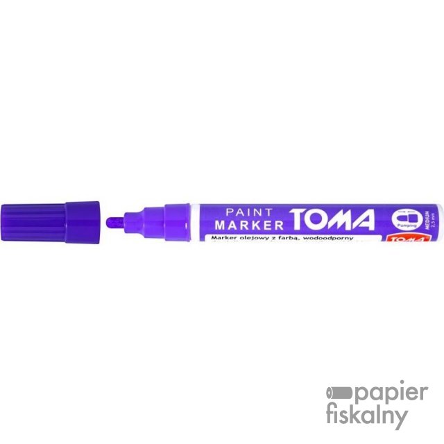 Marker olejowy, fibrowa końcówka 2,5mm, fioletowy TO-440 Toma (X)