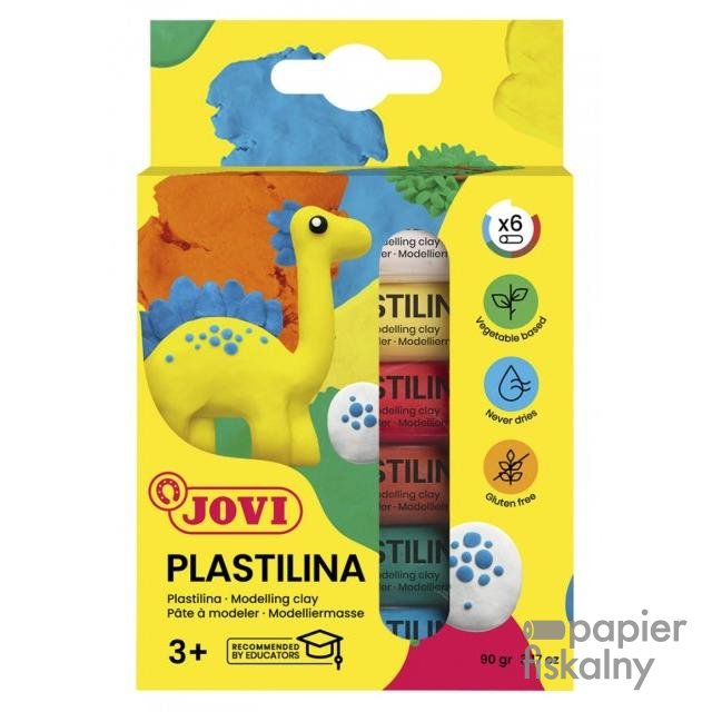 Zestaw plasteliny JOVI, 6x15g, mix kolorów