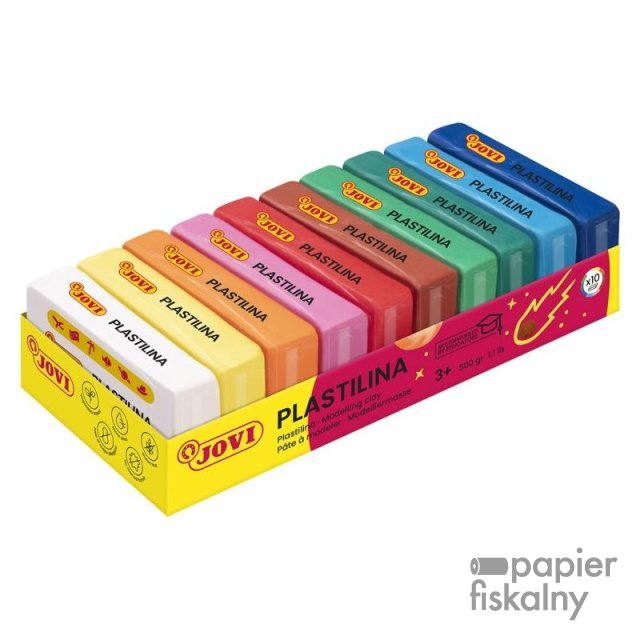 Zestaw plasteliny JOVI, 10x50g, mix kolorów