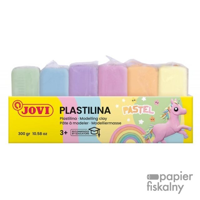 Zestaw plasteliny JOVI, 6x50g, mix kolorów pastelowych
