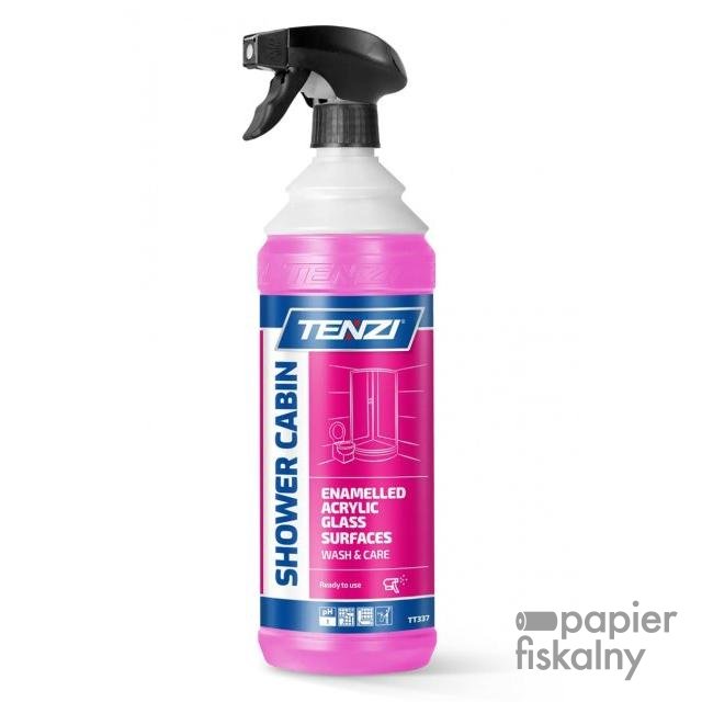 Środek do czyszczenia kabin prysznicowych TENZI, anglojęzyczna etykieta, 1l