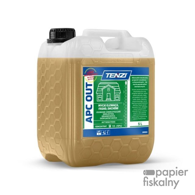 Koncentrat do mycia fasad, elewacji, tarasów TENZI, Apc Out, 5l