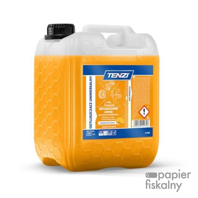 Uniwersalny preparat do usuwania tłuszczu TENZI, zapach pomarańczy, 5l