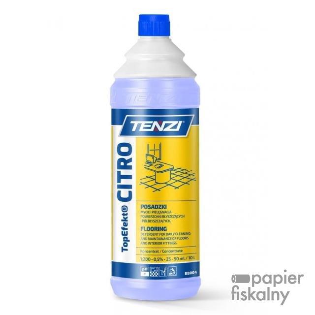 Neutralny płyn do mycia posadzek TENZI, Topefekt, zapach cytrusowy, Citro, 1l