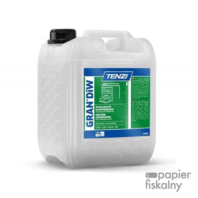 Płyn do mycia naczyń w zmywarkach TENZI, Gran Diw, 5l