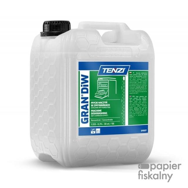 Płyn do mycia naczyń w zmywarkach TENZI, Gran Diw, 10l