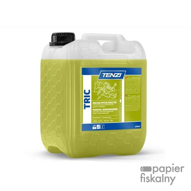 Płyn do ręcznego mycia naczyń TENZI, zapach cytrynowy, Tric, 5l