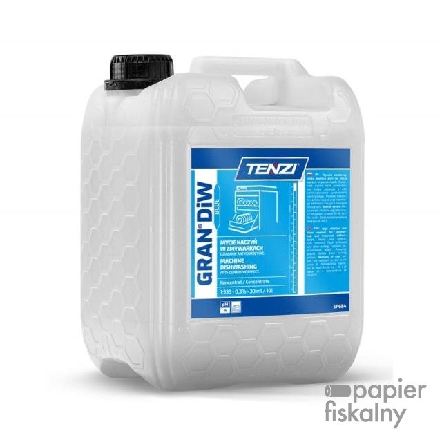 Plyn do mycia naczyń w zmywarkach TENZI, Gran Diw Blue, 10l