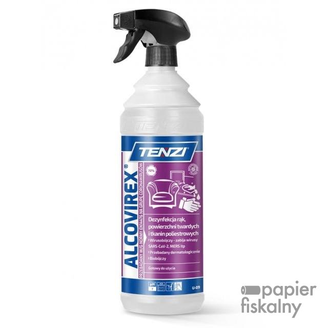 Płyn do dezynfekcji rąk, narzędzi, powierzchni TENZI, Alcovirex, 1l