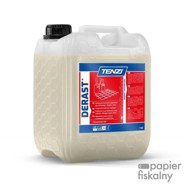 Koncentrat do usuwania śladów kamienia i rdzy TENZI, Derast, 10l