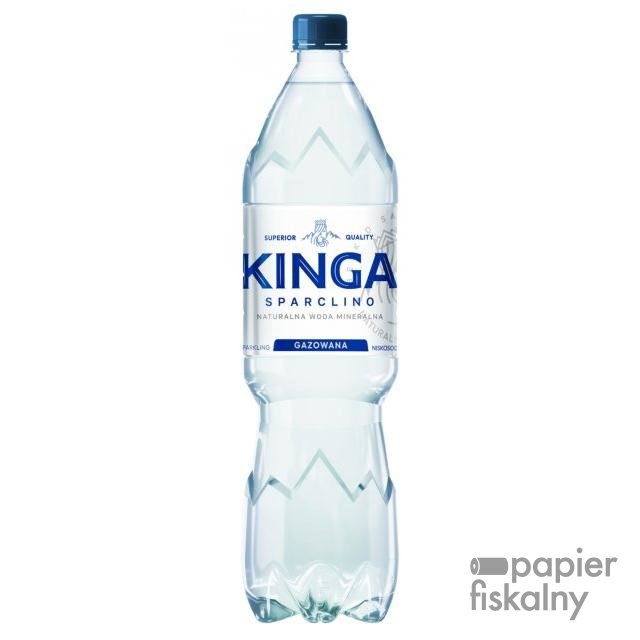 Woda mineralna KINGA SPARCLINO, gazowana, 1,5l, kaucja