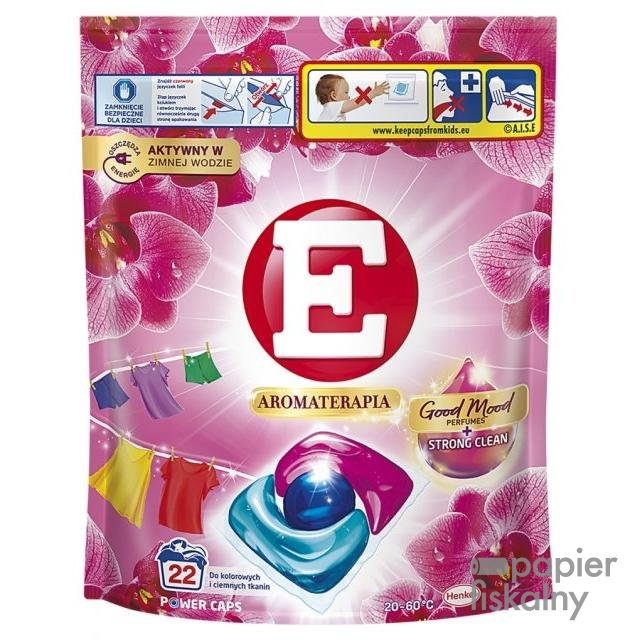 Kapsułki do prania E Aromaterapia Orchidea, kolor, 22 szt.