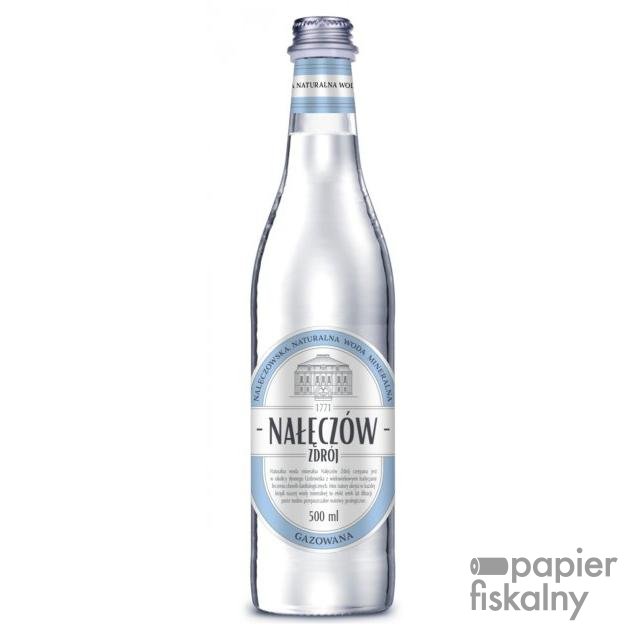 Woda NAŁĘCZÓW ZDRÓJ, gazowana, butelka szklana, 500ml