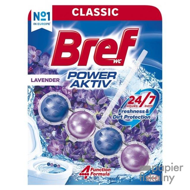 Kulki myjąco-zapachowe do toalet BREF Power Aktiv Lavender, 50g