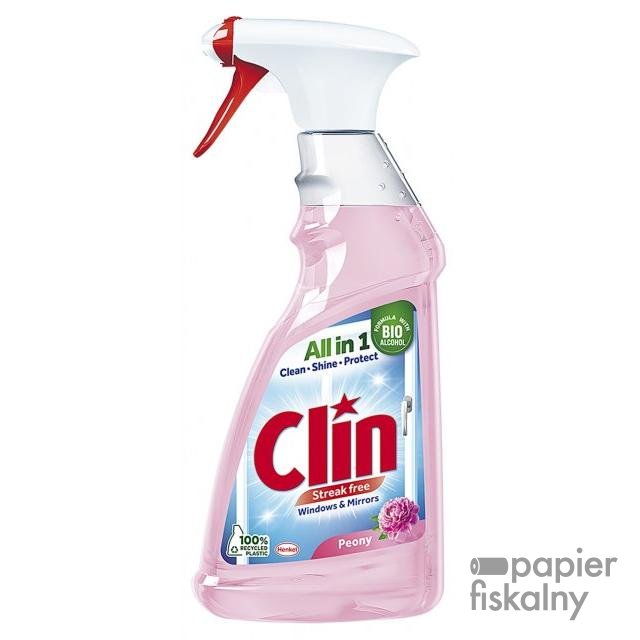 Płyn do mycia szyb CLIN Piwonia, pompka, 500ml
