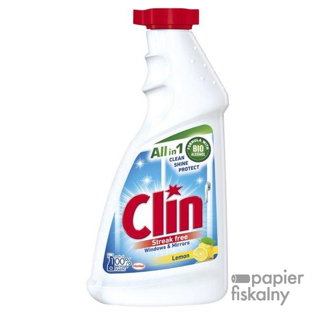Płyn do mycia szyb CLIN Cytryna, zapas, 500ml