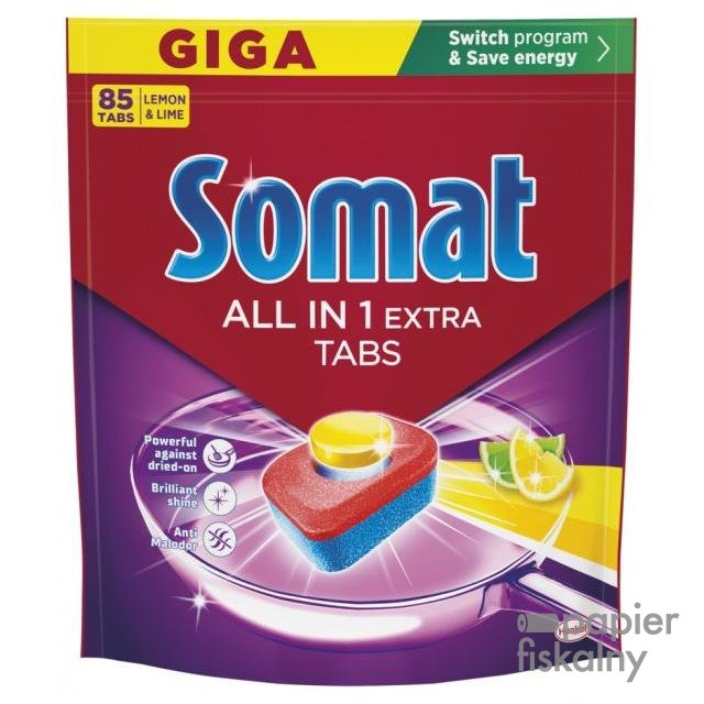 Tabletki do zmywarki SOMAT All in 1 Extra Lemon, 85 szt.